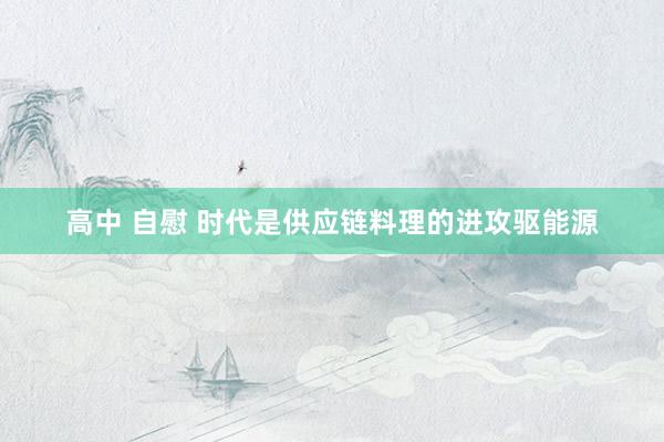 高中 自慰 时代是供应链料理的进攻驱能源
