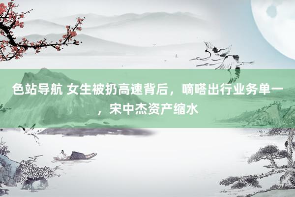 色站导航 女生被扔高速背后，嘀嗒出行业务单一，宋中杰资产缩水