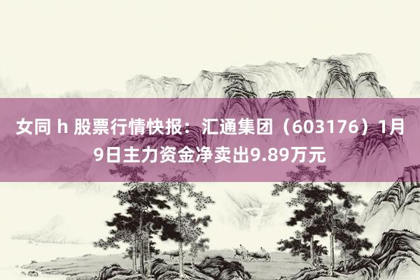 女同 h 股票行情快报：汇通集团（603176）1月9日主力资金净卖出9.89万元