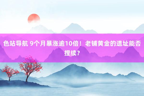 色站导航 9个月暴涨逾10倍！老铺黄金的遗址能否捏续？
